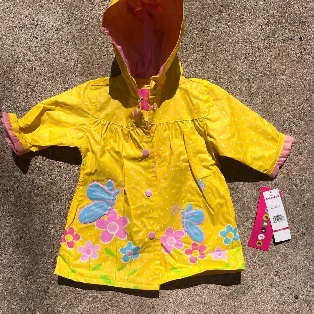 Wippette Kids Pink and Yellow Raincoat